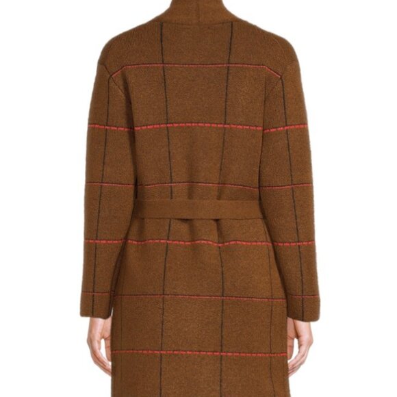 New Time and Tru Women's Open Front Cardigan Sweater with Long Sleeves - Picture 2 of 5